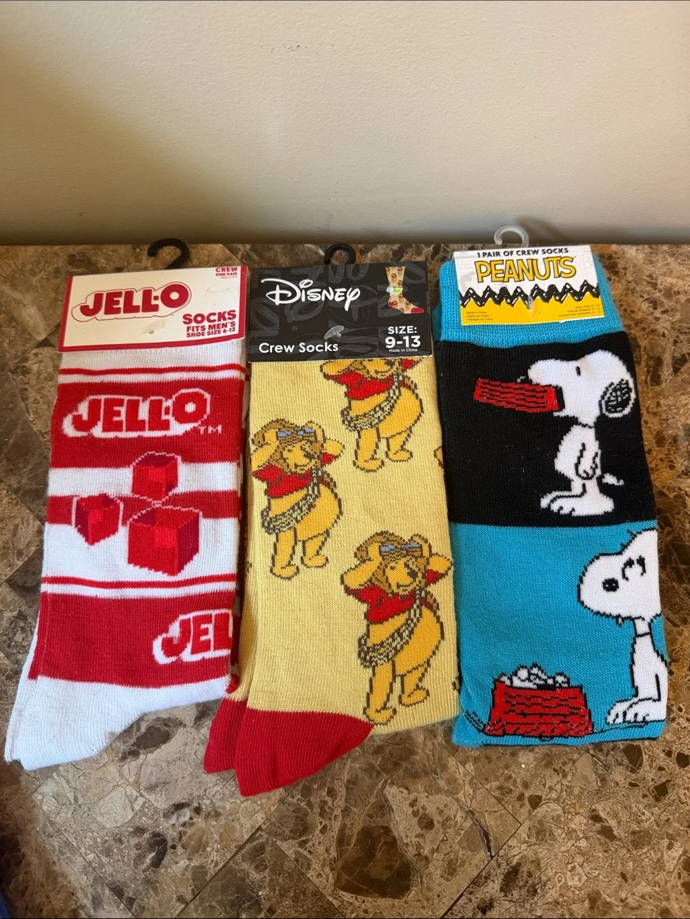 New Fun Crew Socks 6 pairs—Shoe Size 6-12
